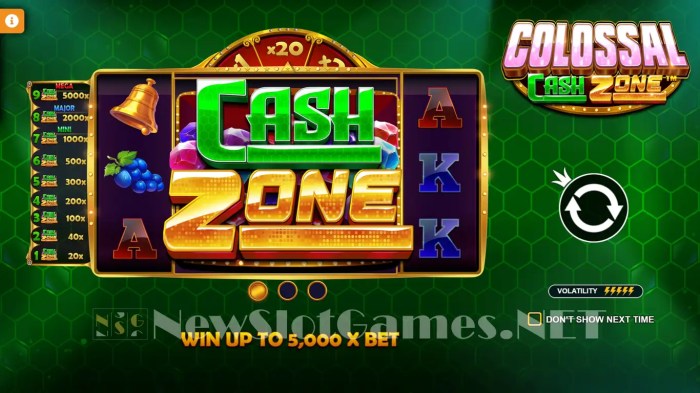 Tips ampuh memenangkan hadiah besar di Colossal Cash Zone